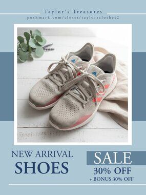 Adidas Bounce White & Hot Coral Running Sneakers